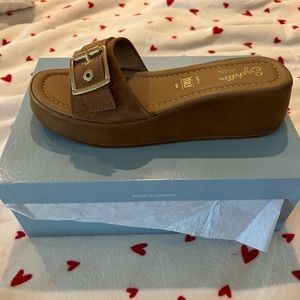 New Seychelles Platform Slide Sandals 7.5